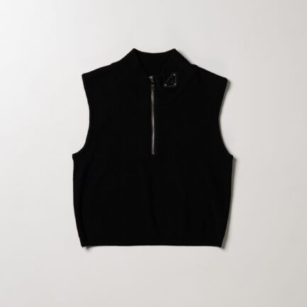 Prada Half-Zip Tank Top